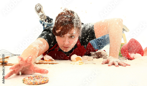Photo: Teen Baking Cookies Teen Baking Cookies