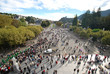 Pèlerins dans Lourdes