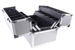 Empty professional aluminum makeup box