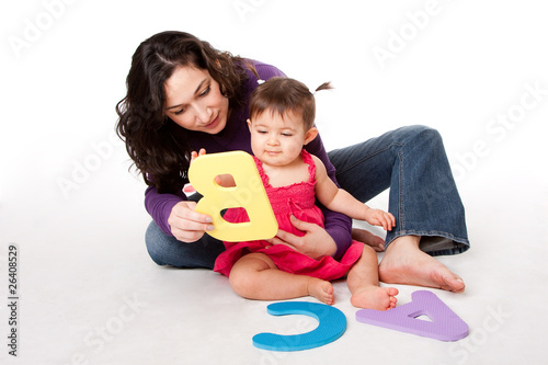 Foto: Baby learning alphabet ABC Baby learning alphabet ABC