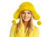 girl in furry hat
