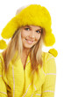 girl in furry hat