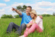 young couple outdoors