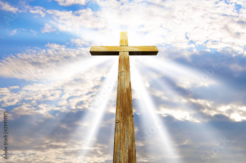 Photo: cross against the sky cross against the sky