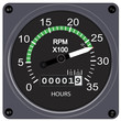 Compte-tour à 2700 tr/min