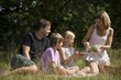 A family having a picnic