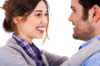 Loving couple close to each other