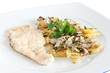 chicken escalope with potatoes and mushroom chicken escalope with potatoes and mushroom