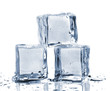 Three ice cubes