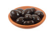 Chocolate Covered Almonds in Terra Cotta Dish