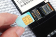 sim card with cellphone