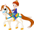 Little prince on horse