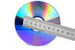 DVD with steel ruler