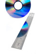 DVD with steel ruler