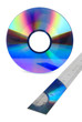 DVD with steel ruler