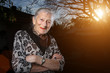 Portrait of a senior woman outdoors, smiling