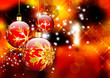Weihnachtskugel - Hintergrund mit Kerze