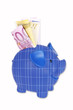 Solar pig, piggy bank
