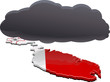 Malte sous un nuage noir (détouré)