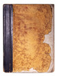 Isolated old antique vintage book