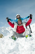 Family have fun on ski