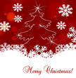 Golden Christmas tree vector background for card or poster