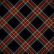 Modern Black Stewart tartan