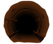 dark round tunnel with pipes dark round tunnel with pipes