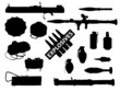 weapon collection, explosives weapon collection, explosives