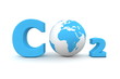 Global Carbon Dioxide CO2 - Blue