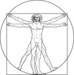The Vitruvian Man (Outline Ver...