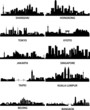 Vector: asian cities skylines asian cities skylines