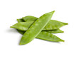 Snow Peas Isolated on White