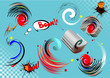 Big set of comic elements for your design