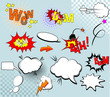 Big set of comic elements for your design Big set of comic elements for your design