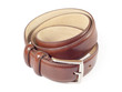 Brown leather belt