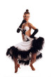 Woman with a beautiful dress