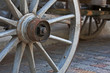 Hölzerne Kutschenräder