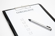 Checkliste
