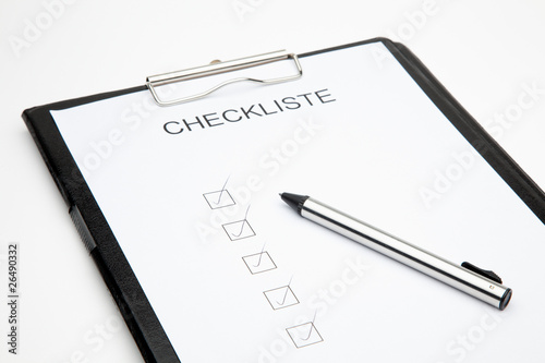 Foto: Checkliste Checkliste