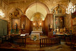 The altar of a medieval church