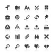 Black Web Icons -  Office