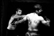 MMA - Mixed martial artists fighting - punching
