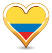 Heart Colombia Flag
