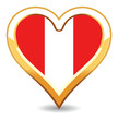 Heart Peru Flag