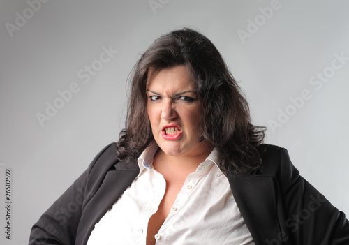 Foto: Nervous businesswoman Nervous businesswoman