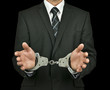 Businessman handcuffs
