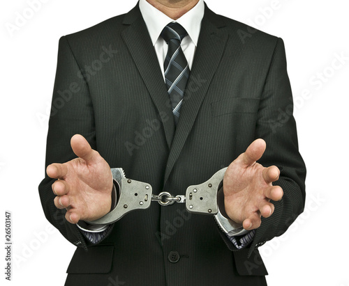 Photo: Managed handcuffed Managed handcuffed