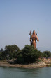 Huge Shiva statue on the banks of Ganga: Haridwar