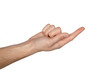Counting man hand (1 to 5, Russian style)